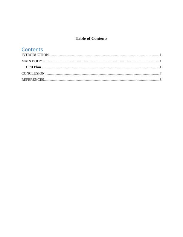 E Portfolio CDP PLAN SWOT Analysis Desklib