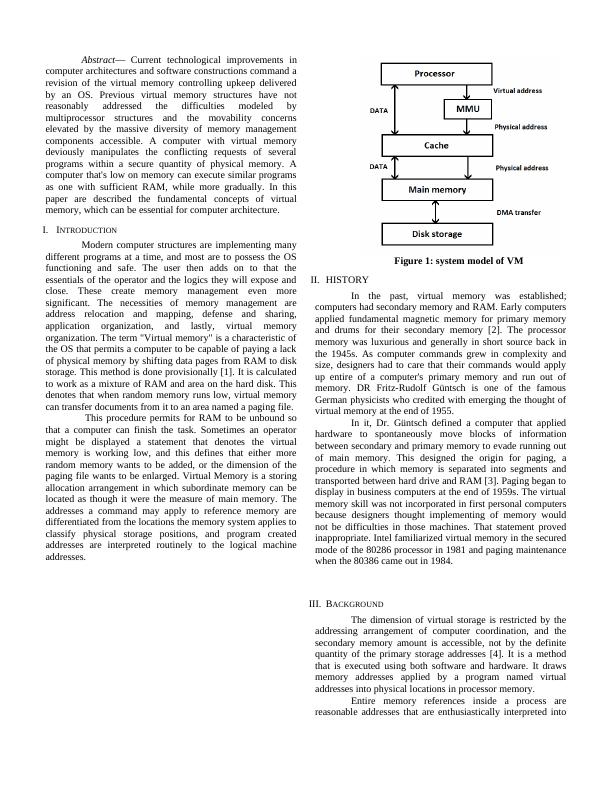 Virtual Memory In Computer Architecture