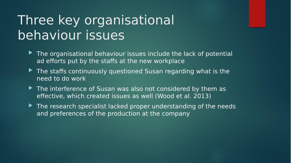 Organisational Behaviour Assesment Methods