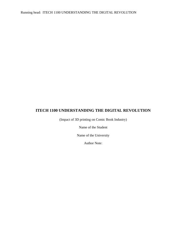 Itech Understanding The Digital Revolution