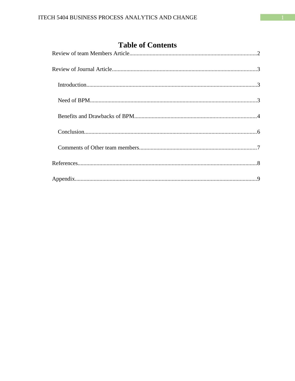 ITECH 5404 Business Process Analytics And Change Article 2022