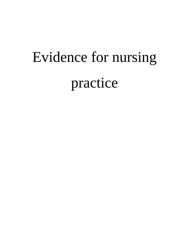 Infection Control In Healthcare Evidence For Nursing Practice