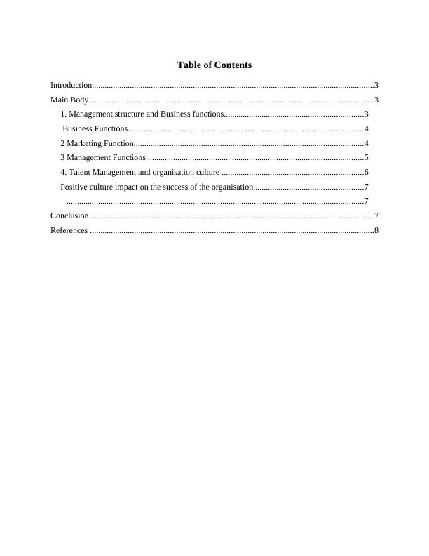 Introduction To Management Functions Structure Talent Management