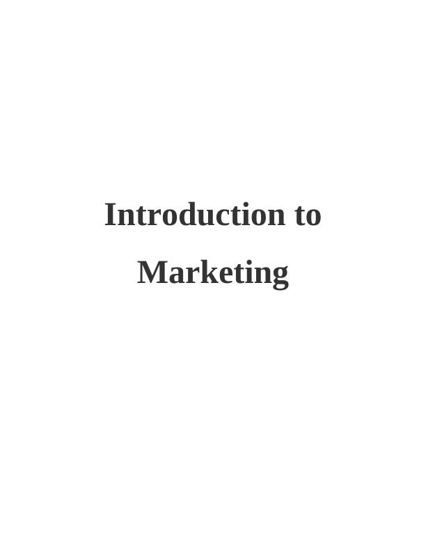 Introduction To Marketing Tesco Case Study