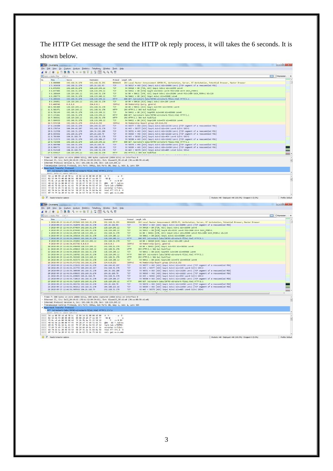 Analysis Of Captured Packets Using Wireshark Desklib