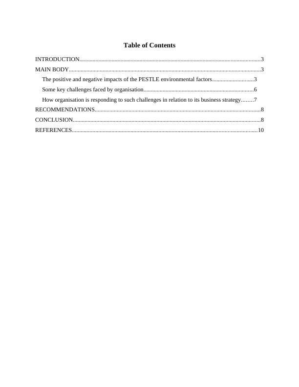 PESTLE Analysis Of Tesco Positive And Negative Impacts