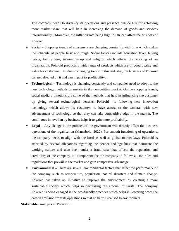 Analyzing External And Internal Environment And Competitive Forces For