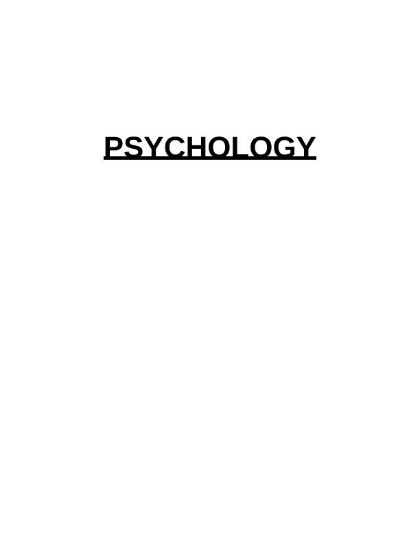 Psychology Normal And Abnormal Behaviour Psychological Influences And