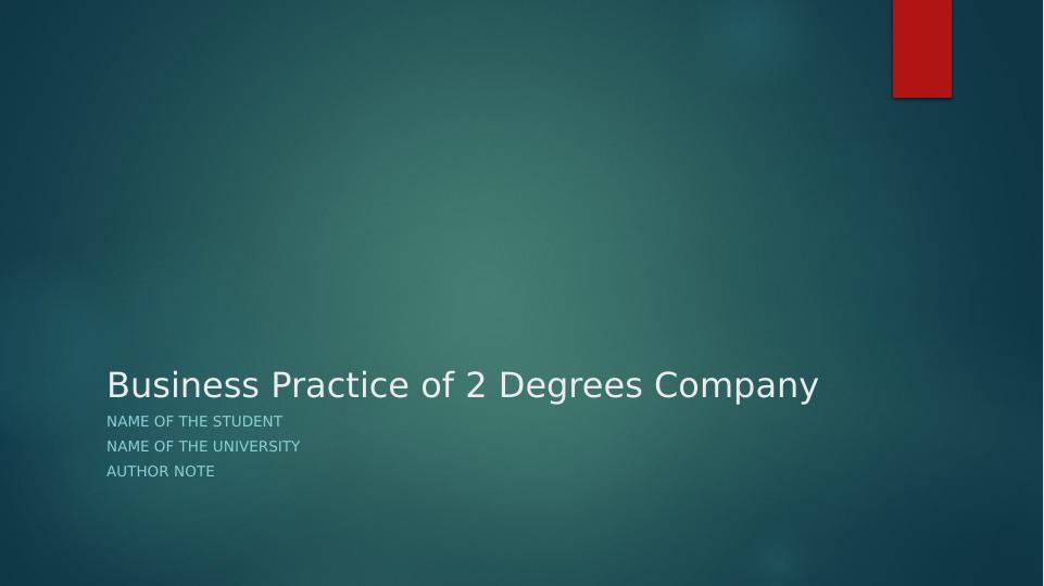 2 degrees business plan