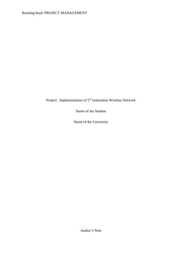 Implementation of 5th Generation Wireless Network_1