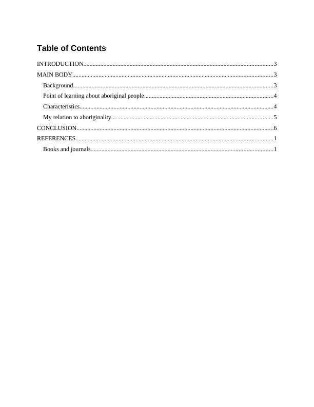 Understanding Aboriginal Identity: Characteristics, Learning, and ...