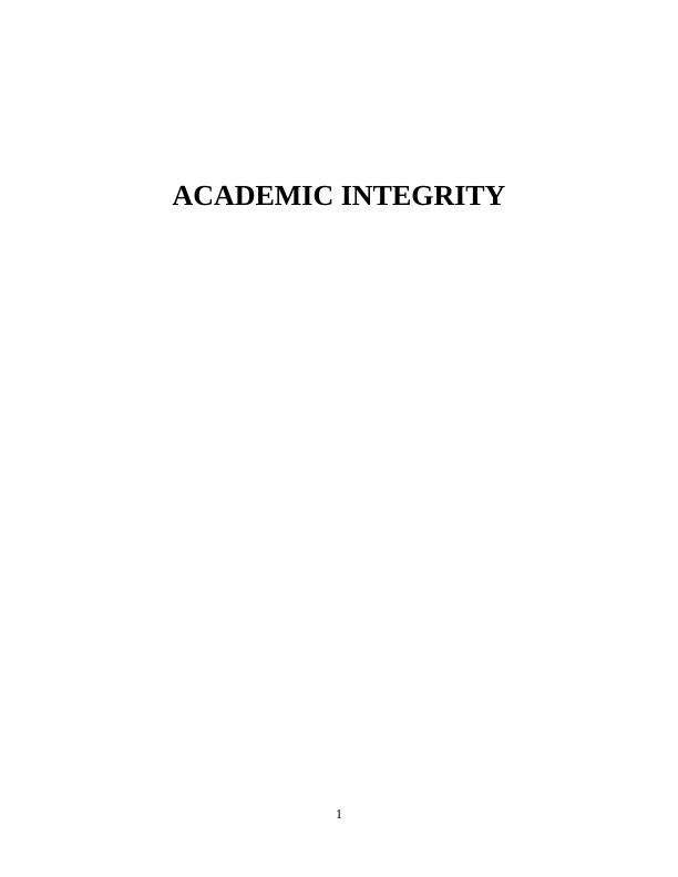 Importance of Academic Integrity and Consequences of Academic Misconduct_1