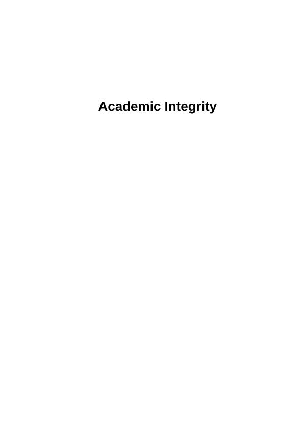 Understanding Academic Integrity Its Significance Comprehensive