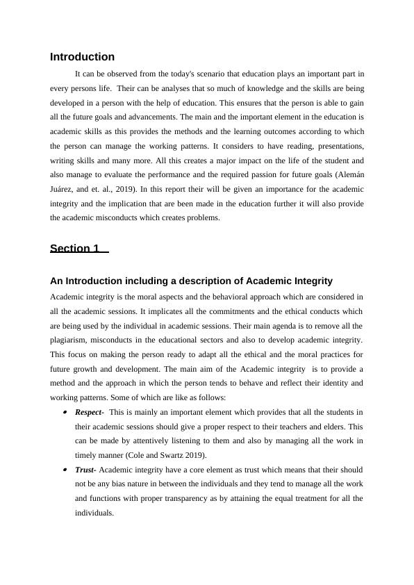 Academic Integrity and Misconduct: Importance, Implications, and a Game