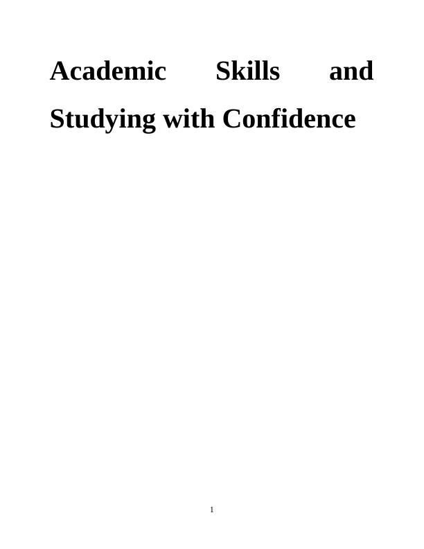 essay on how study skills support academic learning