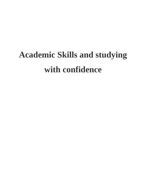 academic skills literature review