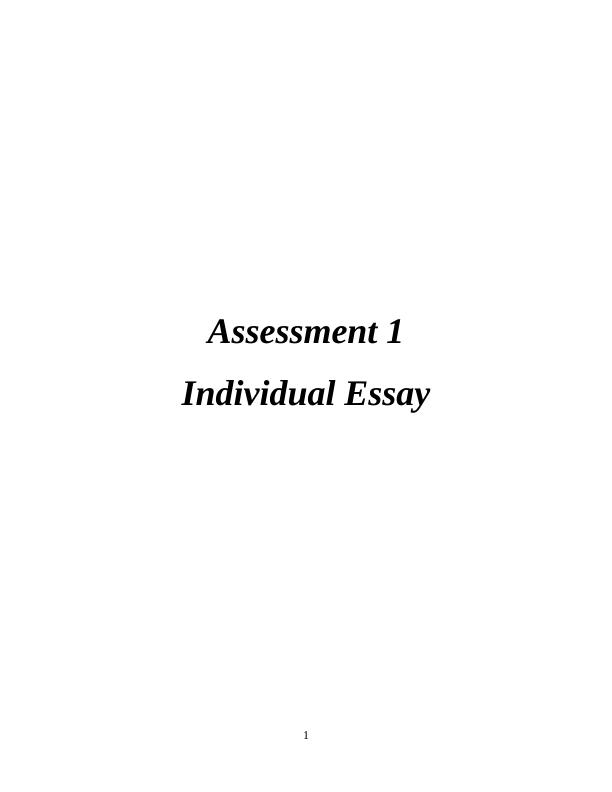 Features and Importance of Academic Writing - Individual Essay_1