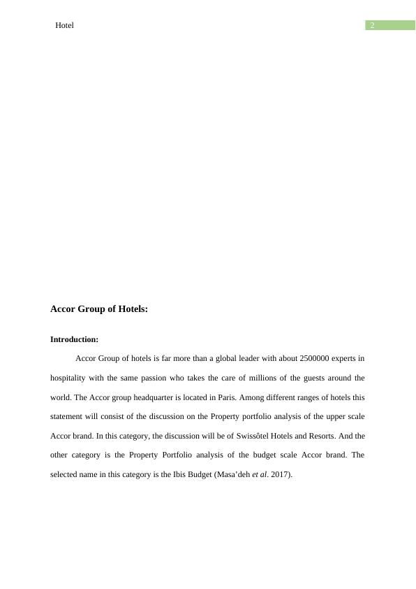 Property Portfolio Analysis of Accor Group's Swissôtel and Ibis Budget Brands_3