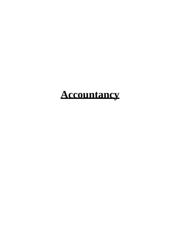 Accountancy: Income Statement, Financial Ratios, Investment Appraisal_1