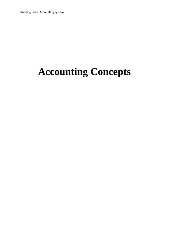 Accounting Concepts and Financial Analysis of R Reed Co Pty Ltd_1