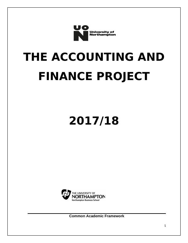 Accounting and Finance Project 2017-18_2