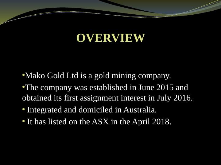 Accounting for Ethics in Mako Gold: Overview, Primary Activities, Ownership, Compliance, and Importance_2