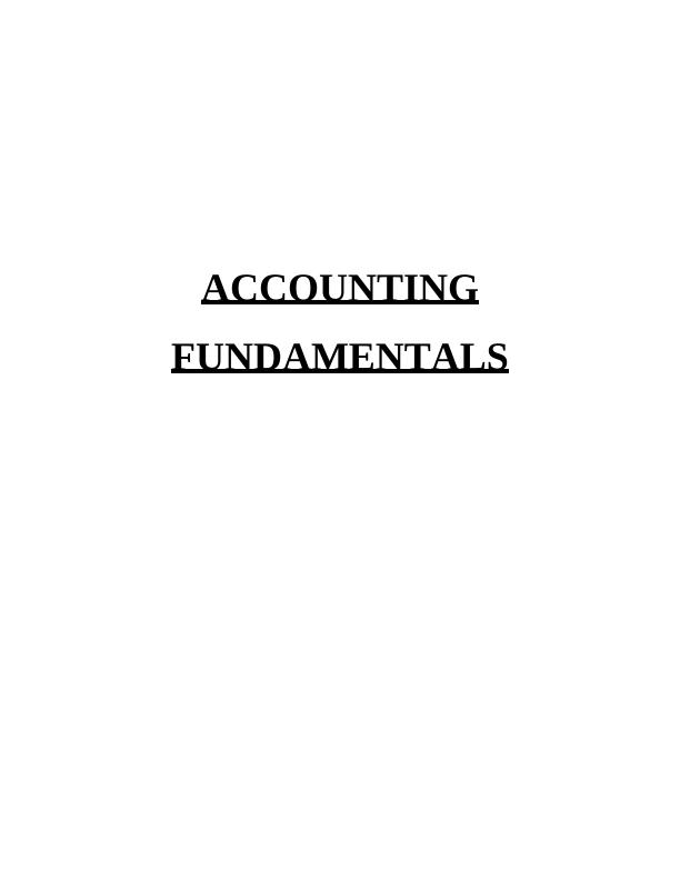 Accounting Fundamentals: Financial Statements, Ratios, And Analysis ...