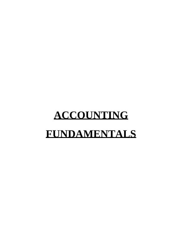 Accounting Fundamentals: Income Statement, Balance Sheet, and Ratio Analysis_1