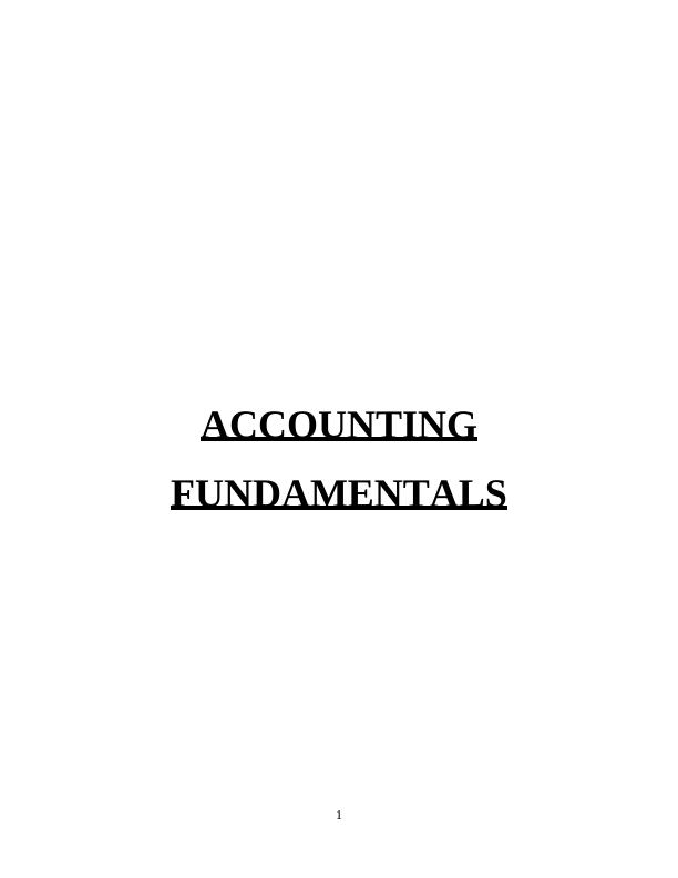 Accounting Fundamentals: Income Statement, Financial Position, and Financial Ratios_1
