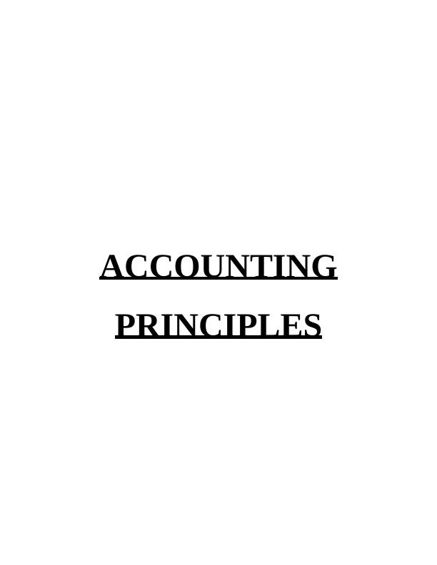 Accounting Principles: Income Statement, Balance Sheet, Financial Ratios, and Cash Budgets_1