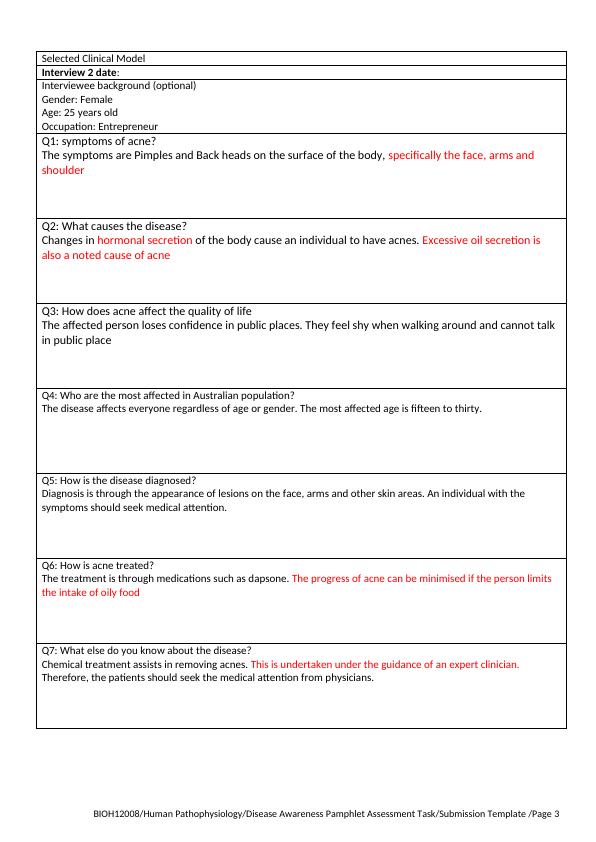 Interview Summary for Clinical Model and Draft Pamphlet on Acne_3