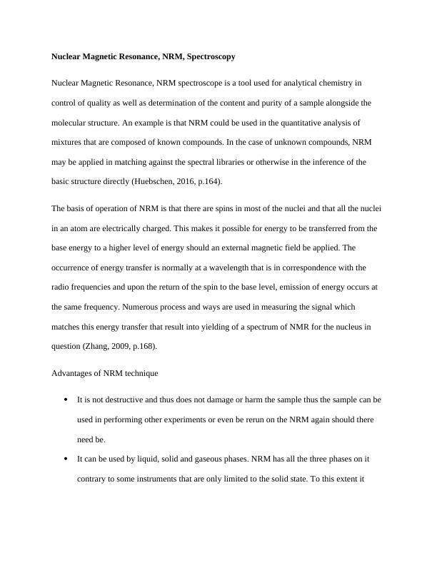 Advanced Material Characterization Techniques Desklib