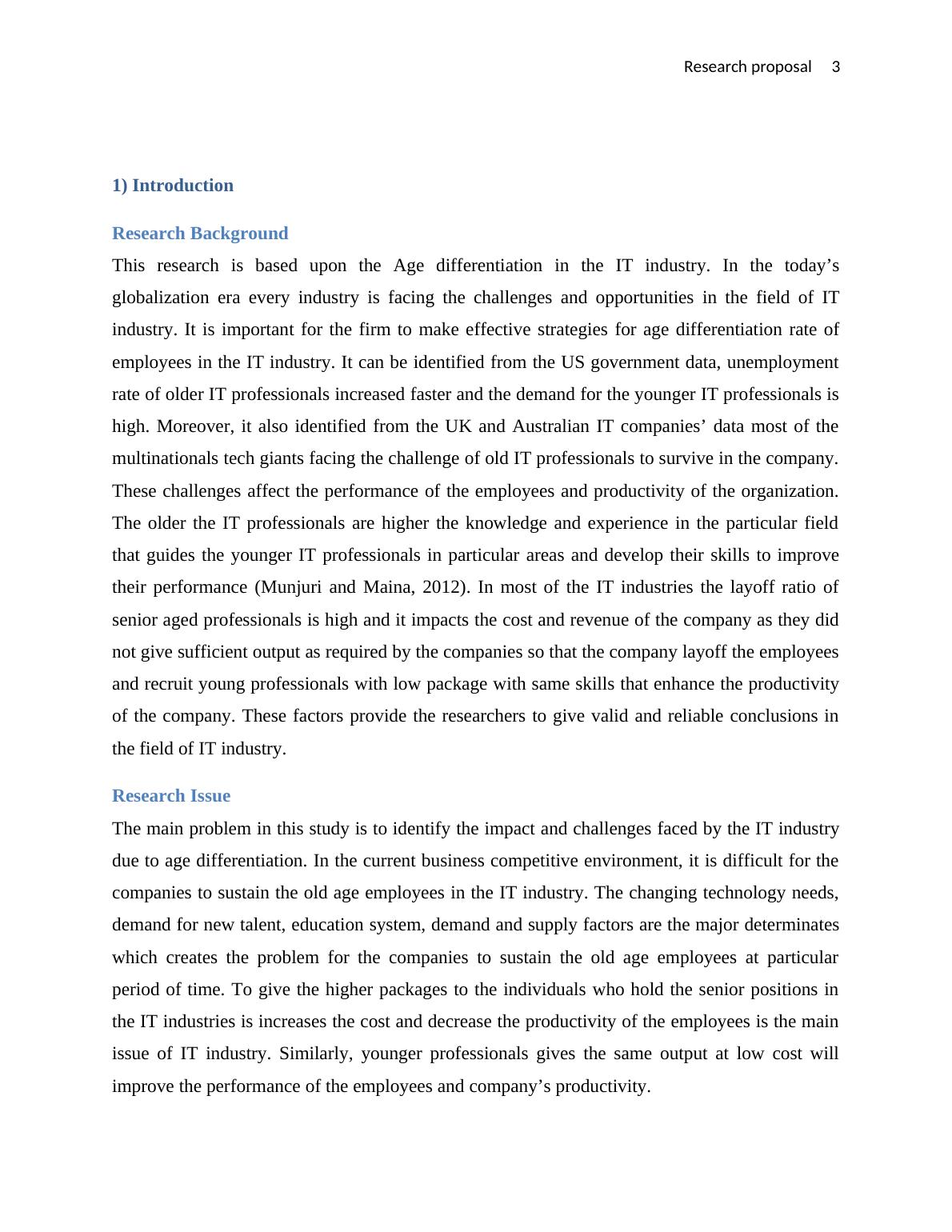 Age Differentiation in IT Industry: Impact on Performance and Productivity