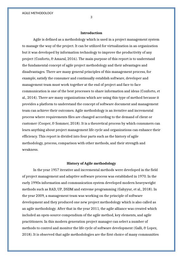 thesis about agile methodology