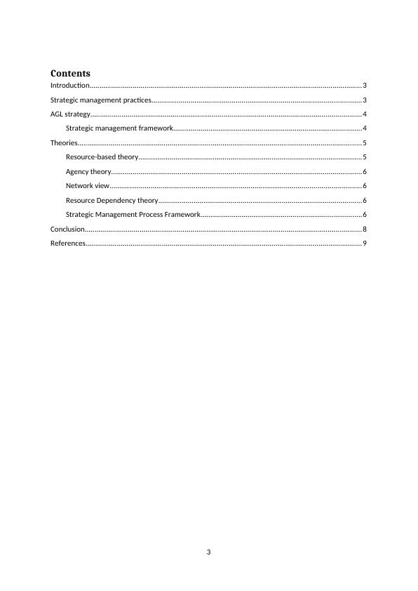 Strategic Management Practices of AGL Energy Desklib