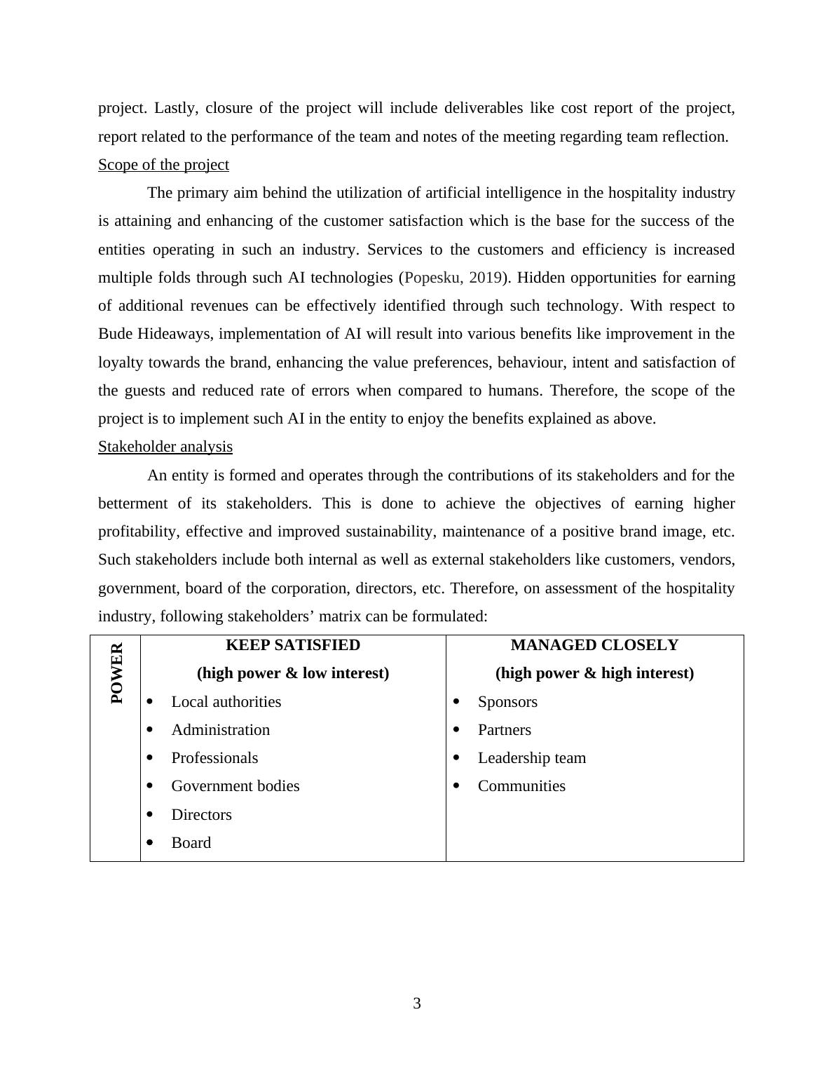 Implementing Artificial Intelligence in Hospitality Industry A Project Management Plan