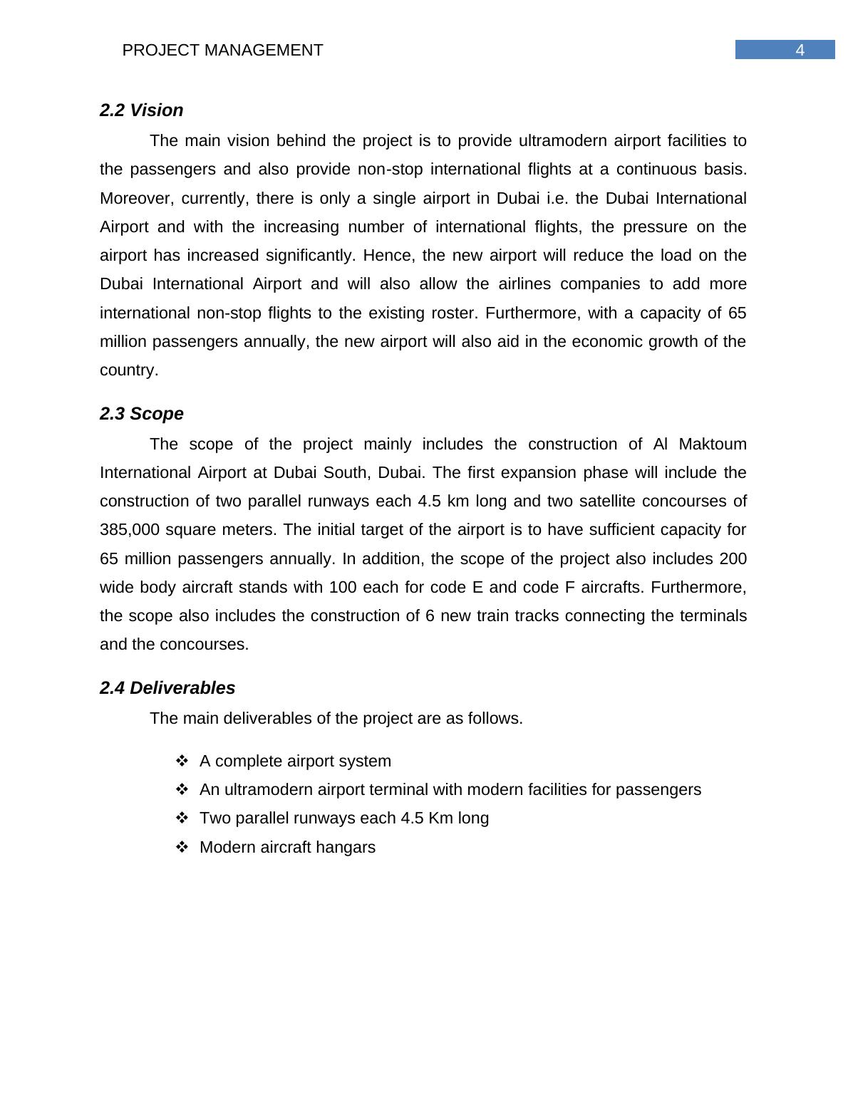 Project Charter: Al Maktoum International Airport Expansion Project