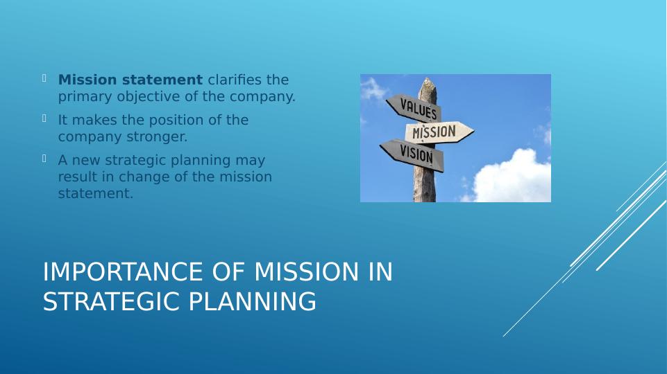 case study mission vision statement