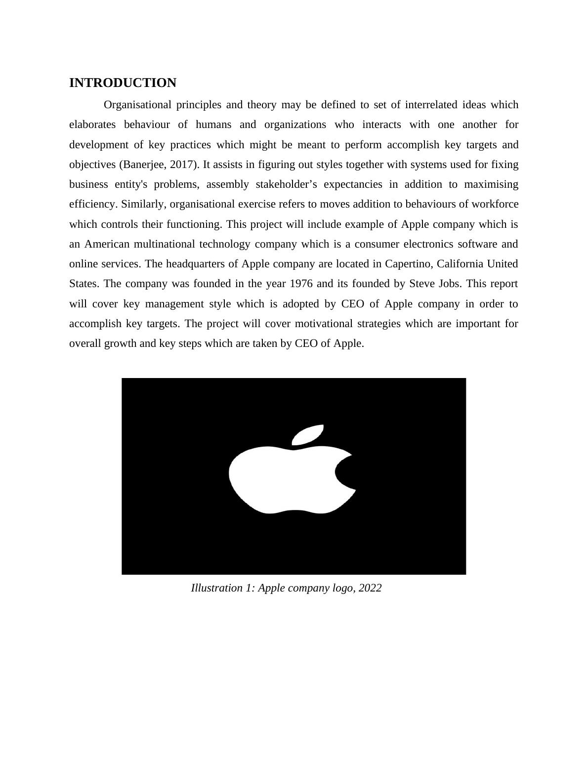 apple company assignment pdf