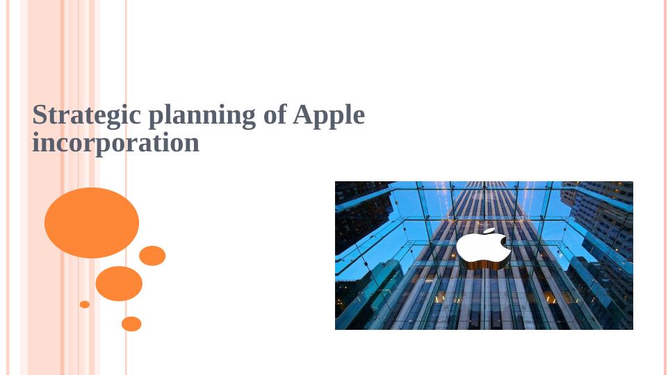 strategic business plan of apple company