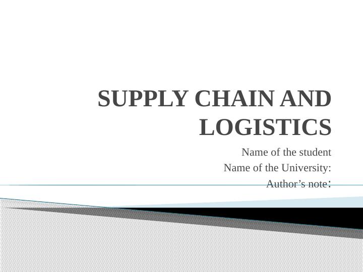 Supply Chain and Logistics for Apple Inc's New Product Launch_1