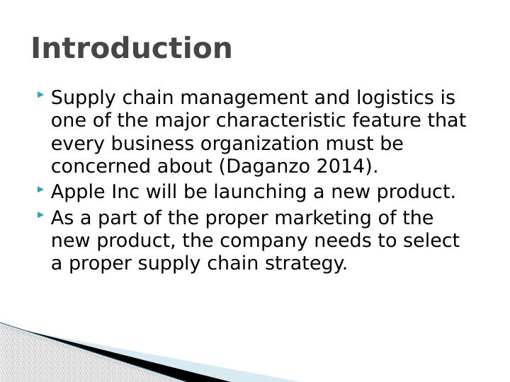 Supply Chain and Logistics for Apple Inc's New Product Launch_2