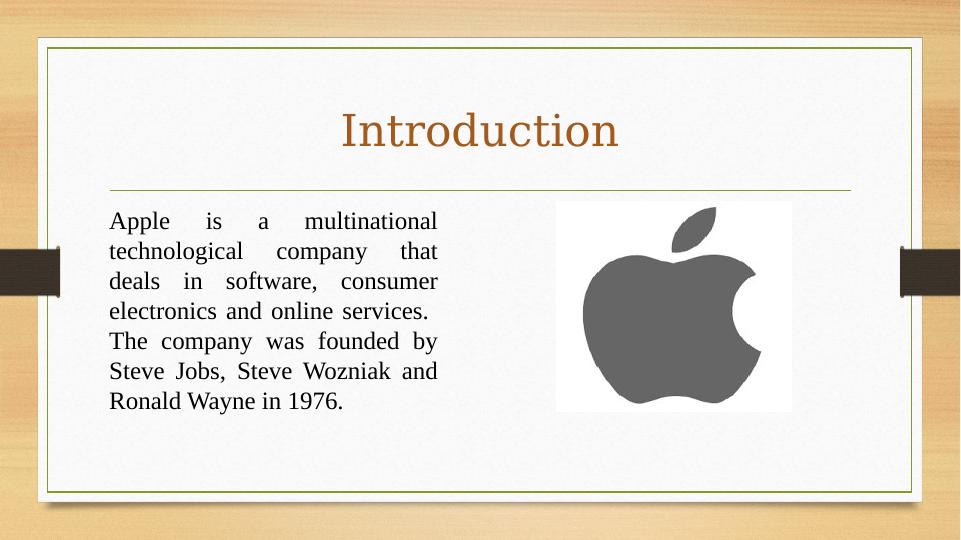 Introduction And Swot Analysis For Apple