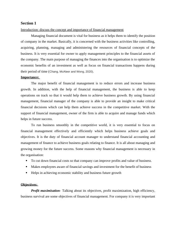 Applied Business Finance: Financial Statements and Ratio Analysis