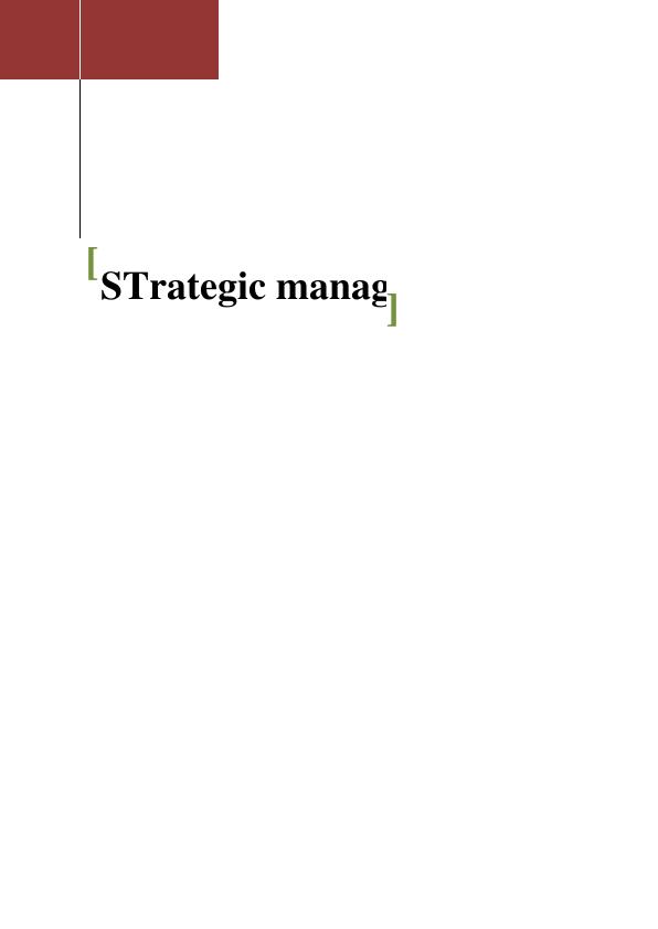 Approaches to Strategic Management_1