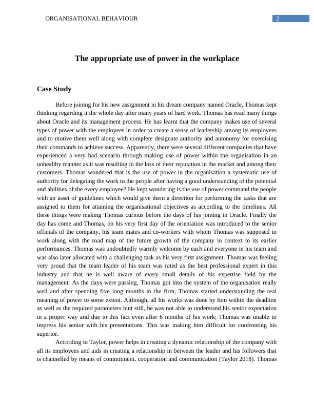 The Appropriate Use of Power in the Workplace - Organizational Behavior_3