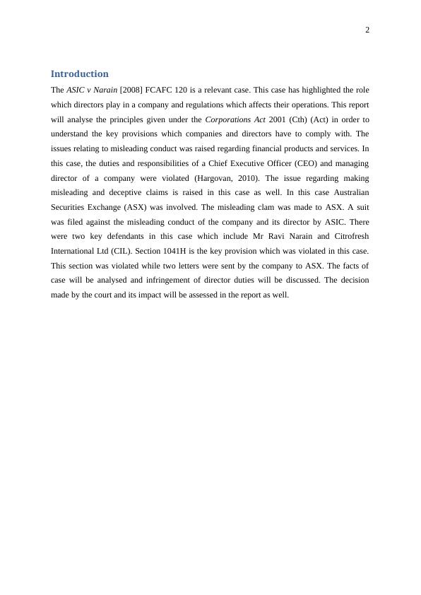 ASIC v Narain: Analysis of Director Duties Breached_3
