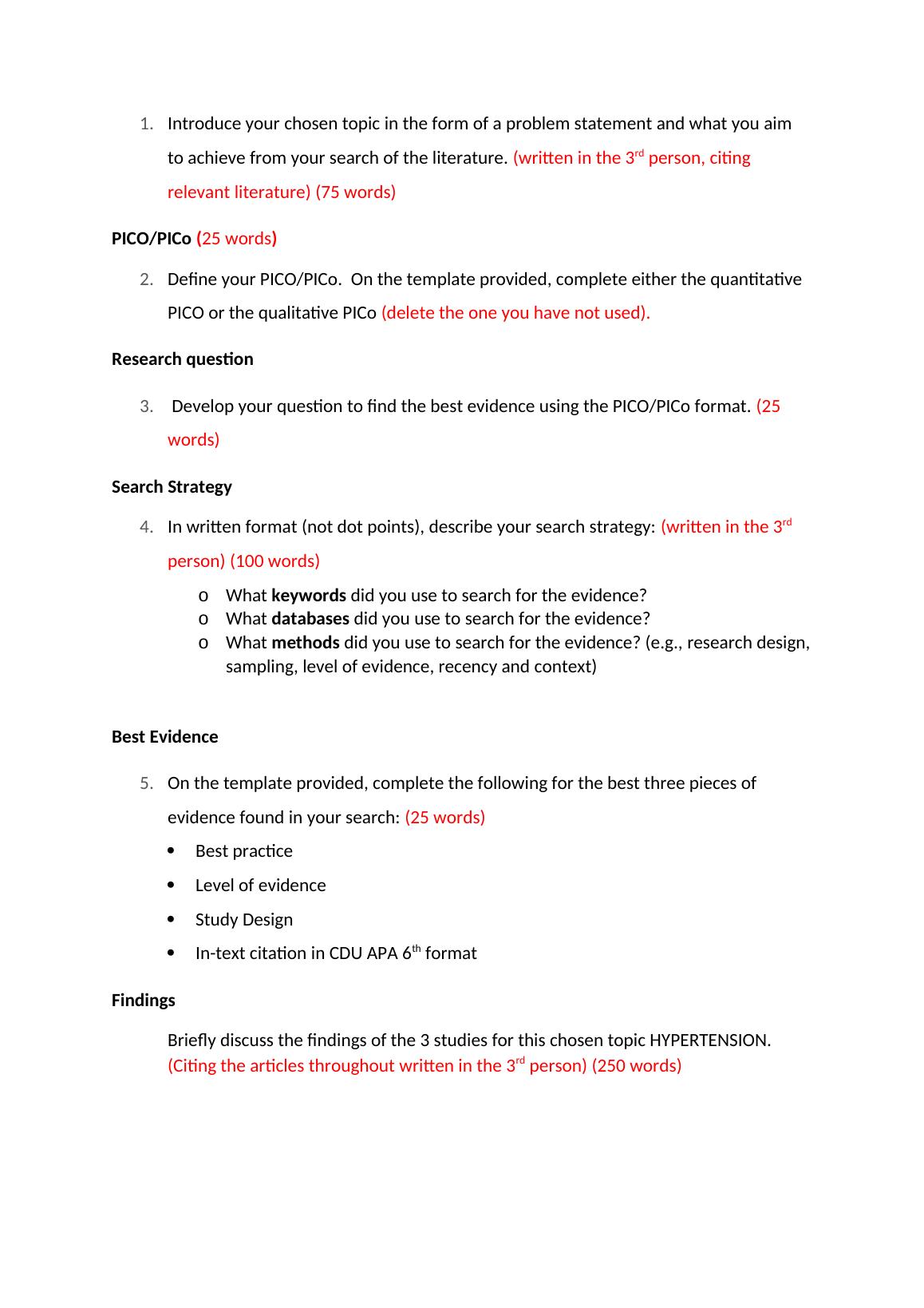 Assessment 2a and 2b on Hypertension - Background, Importance to ...