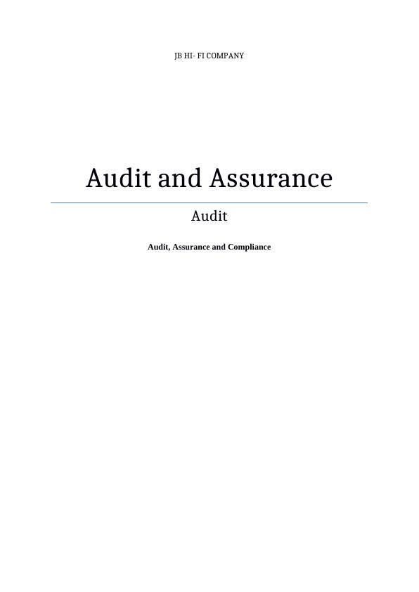 Audit and Assurance of JB Hi-Fi Company by Deloitte Touche Tohmatsu Limited_1