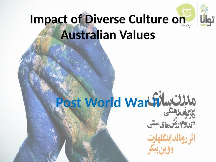 Impact of Diverse Culture on Australian Values Post World War II_1